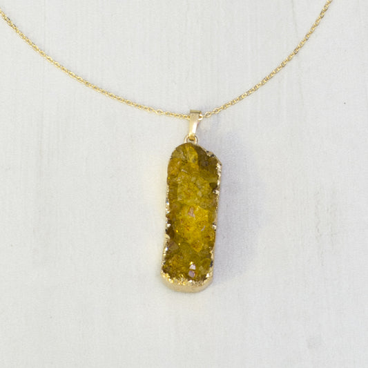 Viola Geode Necklace